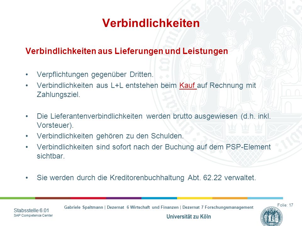 05/03/ · Was sind Verbindlichkeiten aus Lieferungen und Leistungen? Wo tauchen sie in der Buchführung auf? Was ist der Unterschied zwischen Verbindlichkeiten und Rückstellungen? designerscorner.pw erklärt Ihnen das Einmaleins der Buchhaltung – einfach und verständlich.5/5(4).